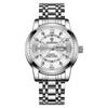 BINBOND Luxury Men Quartz Watch Waterproof Date Week Luminous Wristwatch Stainless Steel Men's Watches Male Clock Sports Reloj