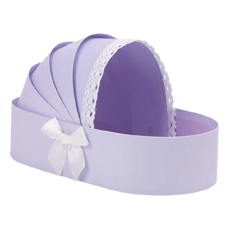 

Large Decorative Flower Basket For Wedding Celebration Baby Showers Gift Wrapping Reusable Storage Box 1 фіолетовий