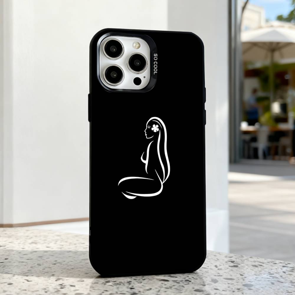 Sea Hinano Tahiti girl Handyhülle Für iPhone 17,16,15,14,13,12,11,Pro,Max,Plus,E,Air,Mini Schwarzes TPU IMD Cover