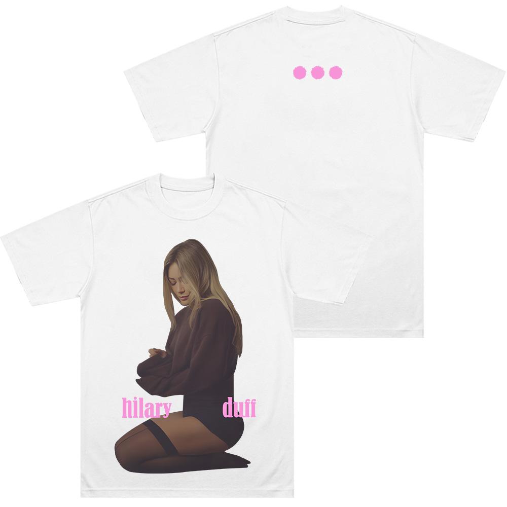 Luck… or Something Tees Hilary Duff New album Clothing High Quality 100%Cotton Tops Women Men Round Neck Short Sleeve Band T-shirt Summer Clothes