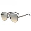 New Quality UV380 Sunglasses for Men Car Driving Outdoor Casual Sun Glasses Metal Pilot Frame Sunproof Eyewear