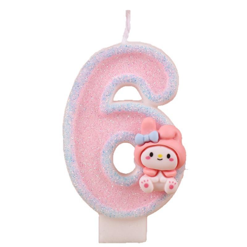 Cartoon Numbers Birthday Candles Cake Decoration Creative Handmade Candles Party Holiday