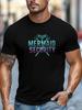 Men'S Fun Security Guard T-Shirt | Black Crew Neck