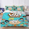 Fashion L-Loud Cartoon H-House Bedding Set Single Twin Full Queen King Size Bed Set Kids Bedroom Duvetcover Sets Bed Sheet Set
