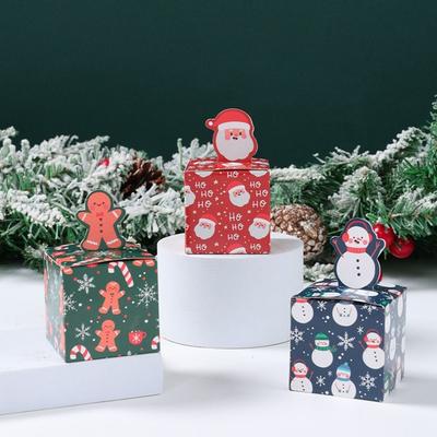 Nova Caixa de Presente de Natal de Papel Multicor Série Livro Mágico Caixas de Embalagem de Papel Designs de Livros Caixa de Doces Ano Novo
