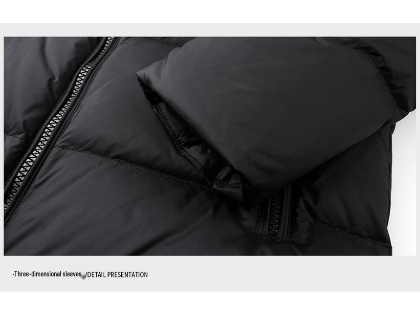 2025 Men's Winter Hooded Short Down Jacket - 90% Duck Down Casual Outerwear