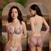 Bra Sexy Hollow Out Bra Memory Titanium Soft Underwire Minimizer Lift Side‑Support Brassiere for Women