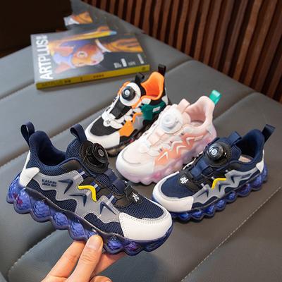 Jungen Schuhe Frühling Neu Mesh Bequem Sportschuhe Drehverschluss Weiche Sohle Jugendliche Mädchen Freizeit Laufschuhe
