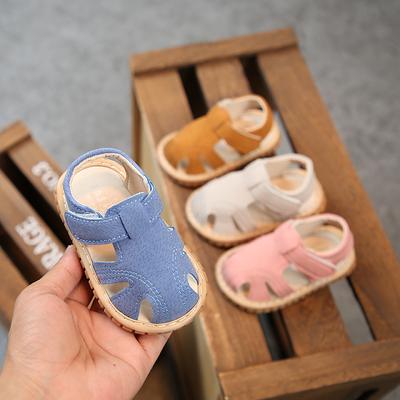 Baby Mädchen Jungen Sommer Sandalen Candy Farbe Kinder Schuh Infant Anti-kollision Kleinkind Pfeife Schuh Weichen Boden Kind Kind Strand sandale