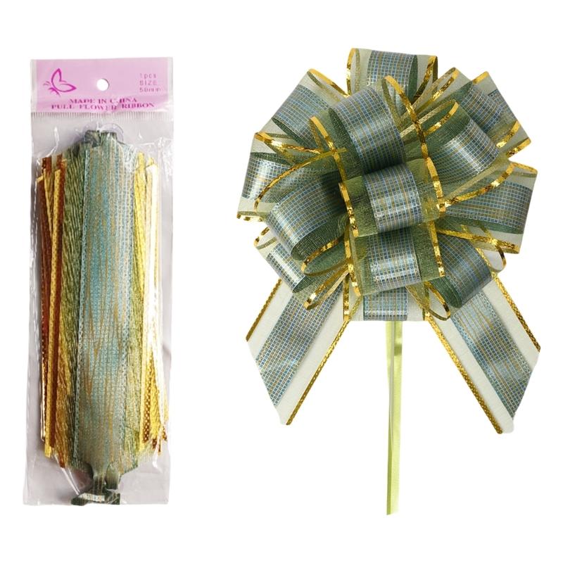 20 Pieces Pull Bows Gift Wrapping Pull Bows Ribbon Pull Bows for Christmas Wedding Baskets Valentine's Day Bows Multicolor