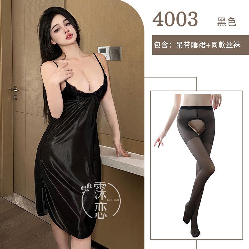 Sex lingerie, deep V lace sling medium and long high-end pure desire sexy fun