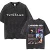 Washed Vintage Yungblud Idols World Tour Tshirt Mens Women Casual Oversized Cotton T Shirt Male Hip Hop Fashion Retro Tshirts