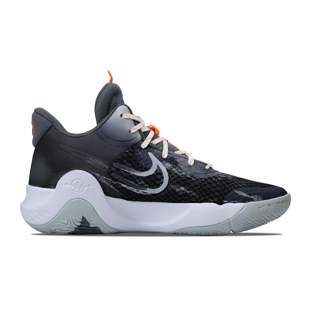 Nike KD Trey 5 IX Cushioning, Wear Resistant Mid top Basketball Shoes Unisex Black Gray CW3402-011(Team529-)