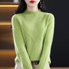 Women's 2023 New Fashion Wool Sweater - Spring & Autumn Solid Color Loose Knitwear