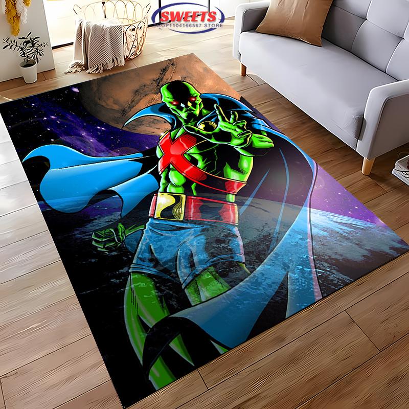 New Shelves! DC Martian Manhunter Carpet,Living Room Bedroom Office Area Children s Room of Choice,Non-slip Machine Washable Mat 40x60cm (16x24in)