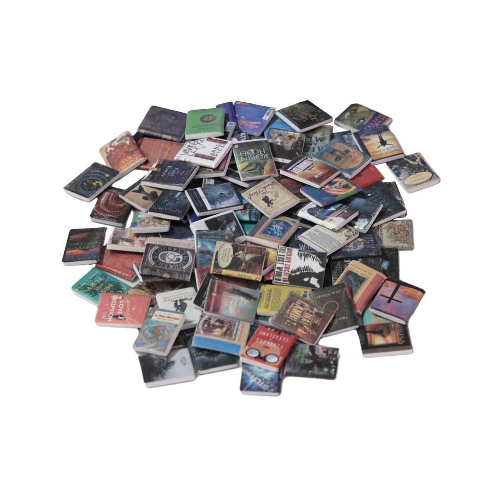 200pcs Mini Books Doll House Accessories Miniatures Book Decoration Dolls House Miniature Accessory For Living Room Study Room