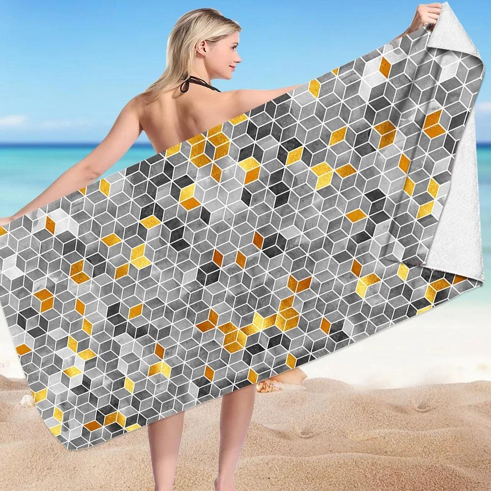 Fish Scales Large Bath Towels No Sand Free Quick Dry Towel Summer Swimming Xxl Beach Towel Surf Poncho Microfiber Bath Towel