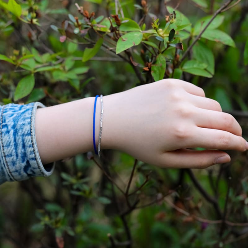 

BE/GINS LA LIGNE TWOSOME BRACELET BLUE FREE