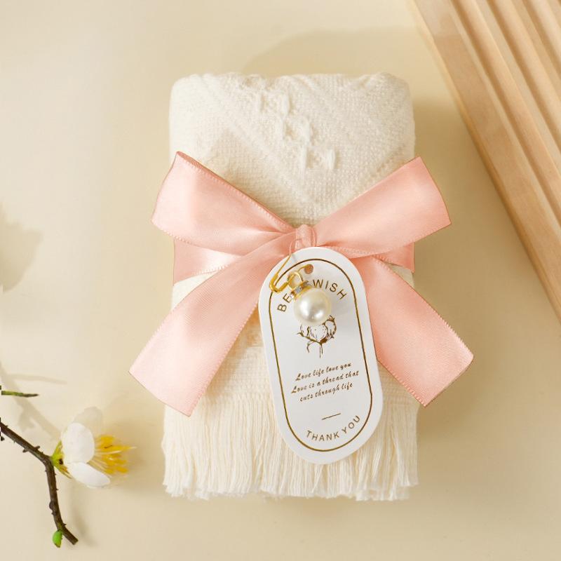 Wedding Cake Wedding Ceremony Gift Towel Coral Velvet Baroque Towel Multicolor Optional Gift