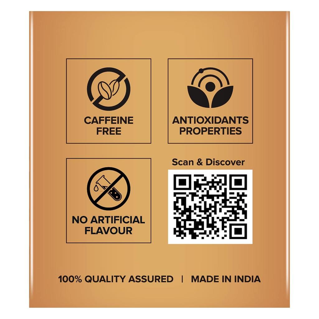 Jiva Ayurveda Chai Teebeutel Koffeinfrei Kräuter Wellness Tee Packung mit 2x 25 Beuteln je 1,75G