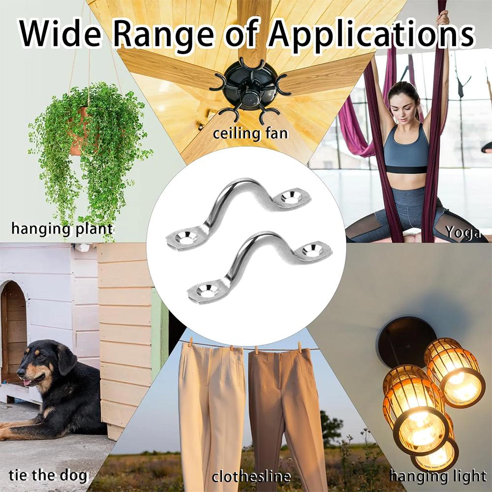 2-10 Stück M4-M8 Griff Edelstahl Drahtöse Öse Riemen Boot Marine Befestigung Fender Haken Markise Motoren Zubehör für Boot Yacht