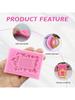 4 Style Silicone Frame Chocolate Mold,Baroque Style Clay Molds Fondant,Frame Mold for Crafts,Baking,Cupcake Topper,Decoration