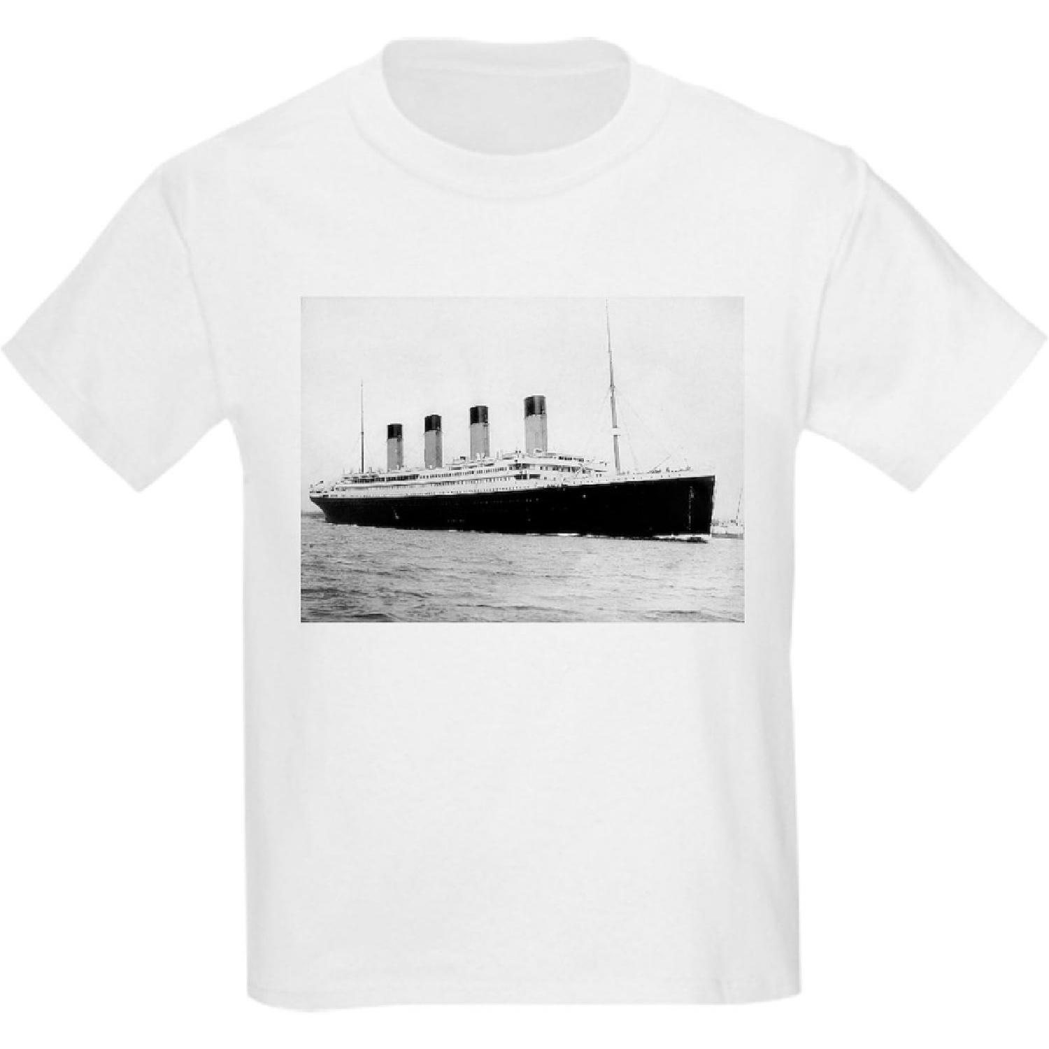 CafePress Футболка с Титаником для мальчиков и девочек, хлопковая футболка S