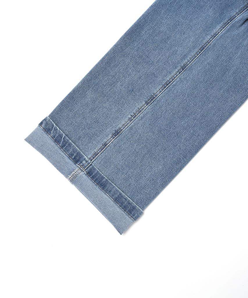 UCLA Unisex Basic Washed Wide Denim Pants [Indigo](Uz9Dp8A_04)