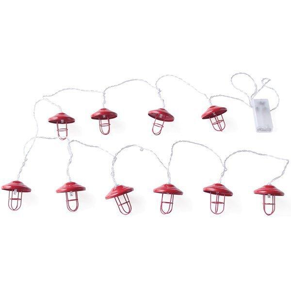 

De048653 [led String Lantern Metal 10p Red]