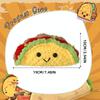 Emotional Support Taco Plush Handmade Crochet Toy with Positive Words Adorable Knitted Doll Inspirational Gift for Friends