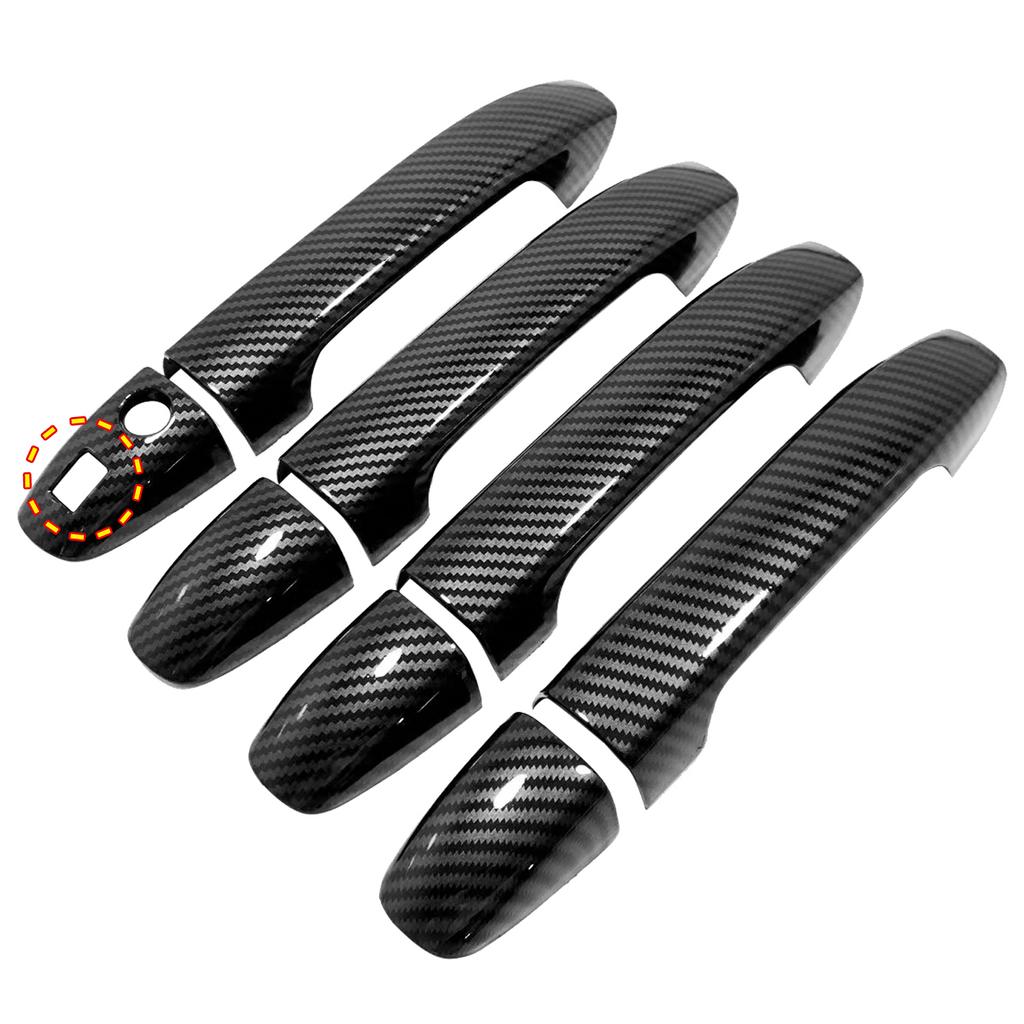 Door Handle Cover For Mercedes Benz Vito V-Class W447 2014-2025 Cars Accessories Carbon Fiber Glossy Black Car Decoration