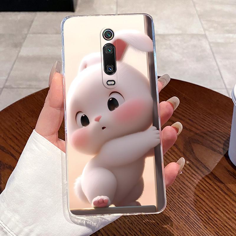Casing For Xiaomi Mi 9T Pro Mi9T Fundas For Poco F2 / Redmi K20 Pro Clear Silicone Soft TPU Back Cover Cute Cat Protective Case