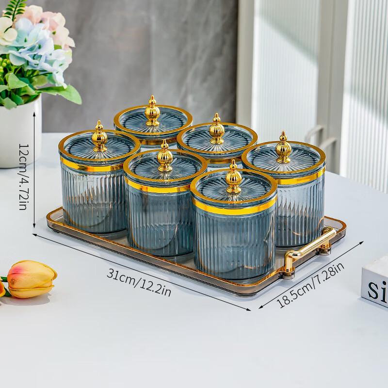 ZISIZ Transparent Plastic Multi-Grain Storage Jar