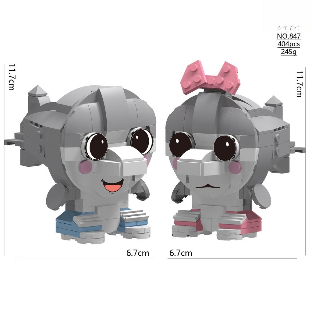 Hot Tralalero Tralala Building Blocks Italian Brainrot Ornament Tung Tung Sahur Action Figures Doll Toys for Kid Birthday Gifts