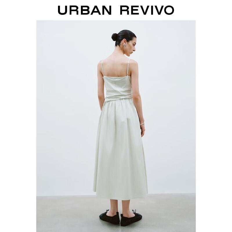 UR 2025 Women's Aurora Style Pleated A-Line Maxi Strap Dress