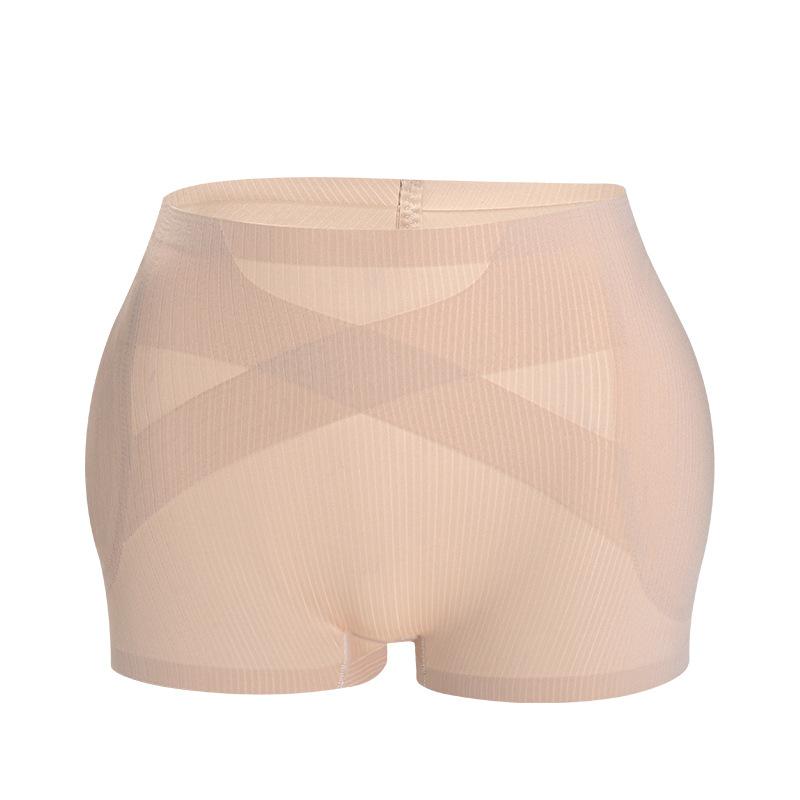 

Women Spring and Summer Body Shaping Fake Crotch Rich Crotch Hip Lifting Mid Waist Non Mark Leggings L тілесний