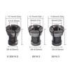 3/4 Stück 6/6,35/8mm Spannzangenfutter-Adapter mit M17-Mutter Gravur-Besäummaschine Elektrische Oberfräse Fräser Zubehör