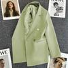 Women's Casual Solid Color Three-quarter Sleeve Pocket Shirt  Jacket