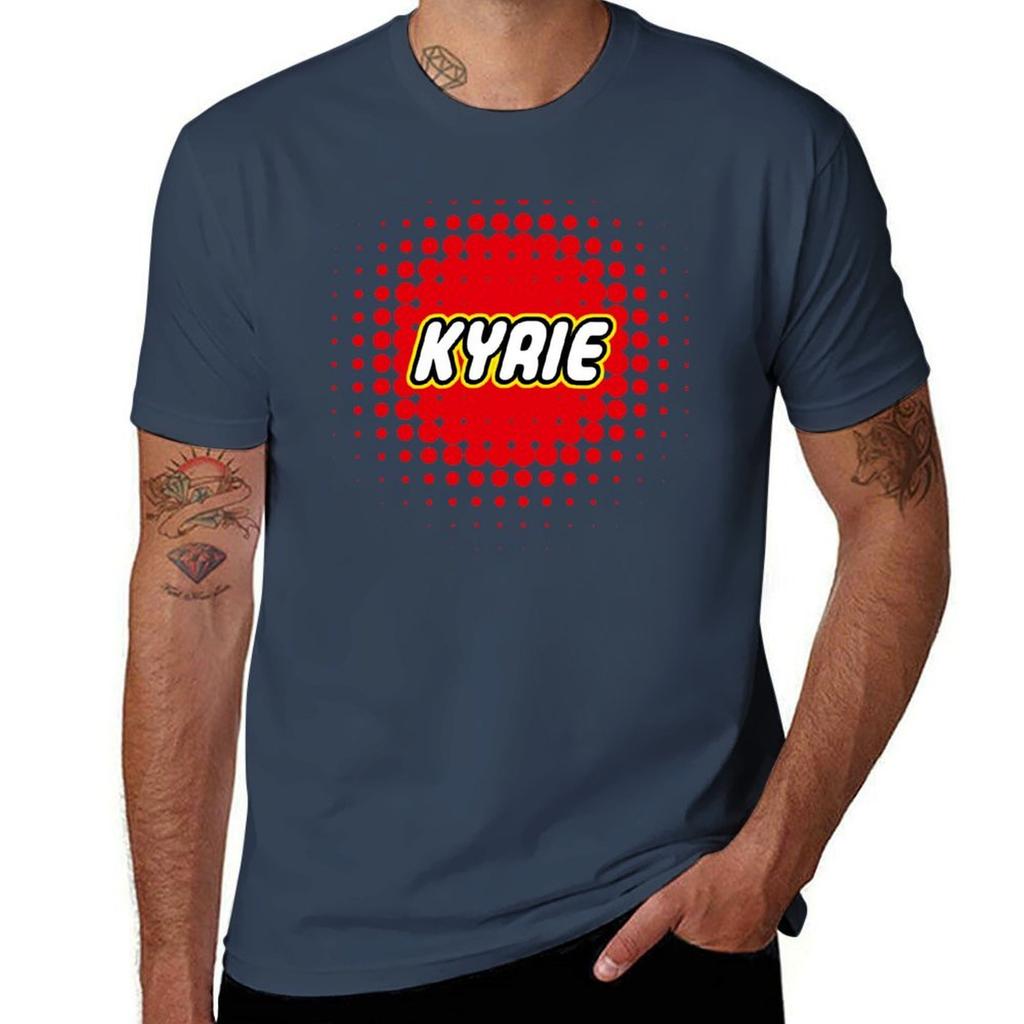 Kyrie Trending Blocks personalize TShirt Durable Work Wear TShirt