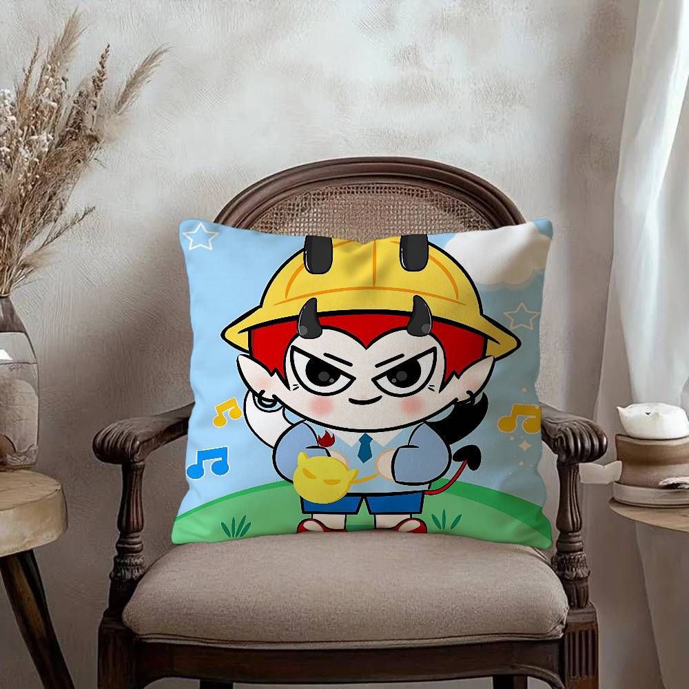 F-Famous Thai Drama Studio GMMTV Cushion Cover Pillow Cover Decor Pillowcase Printed Cushion Case for Couch