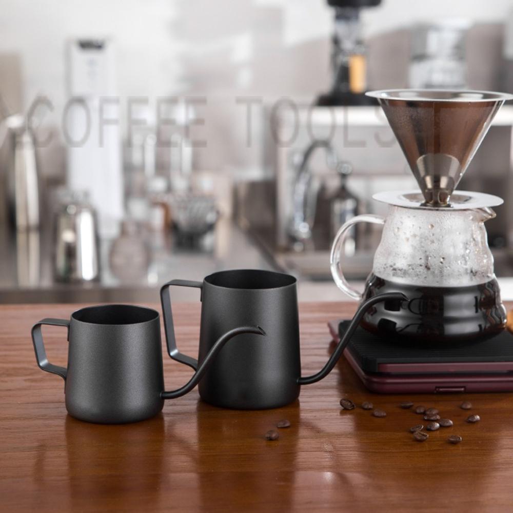 304 Stainless Steel Teflon Pour Over Kettle Thickened Drip Coffee Pot for Hang-on Coffee Bag Brewing KFS-0020