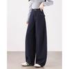 TERRE BLEUE Women's Petite High-Waist Wide-Leg Jeans