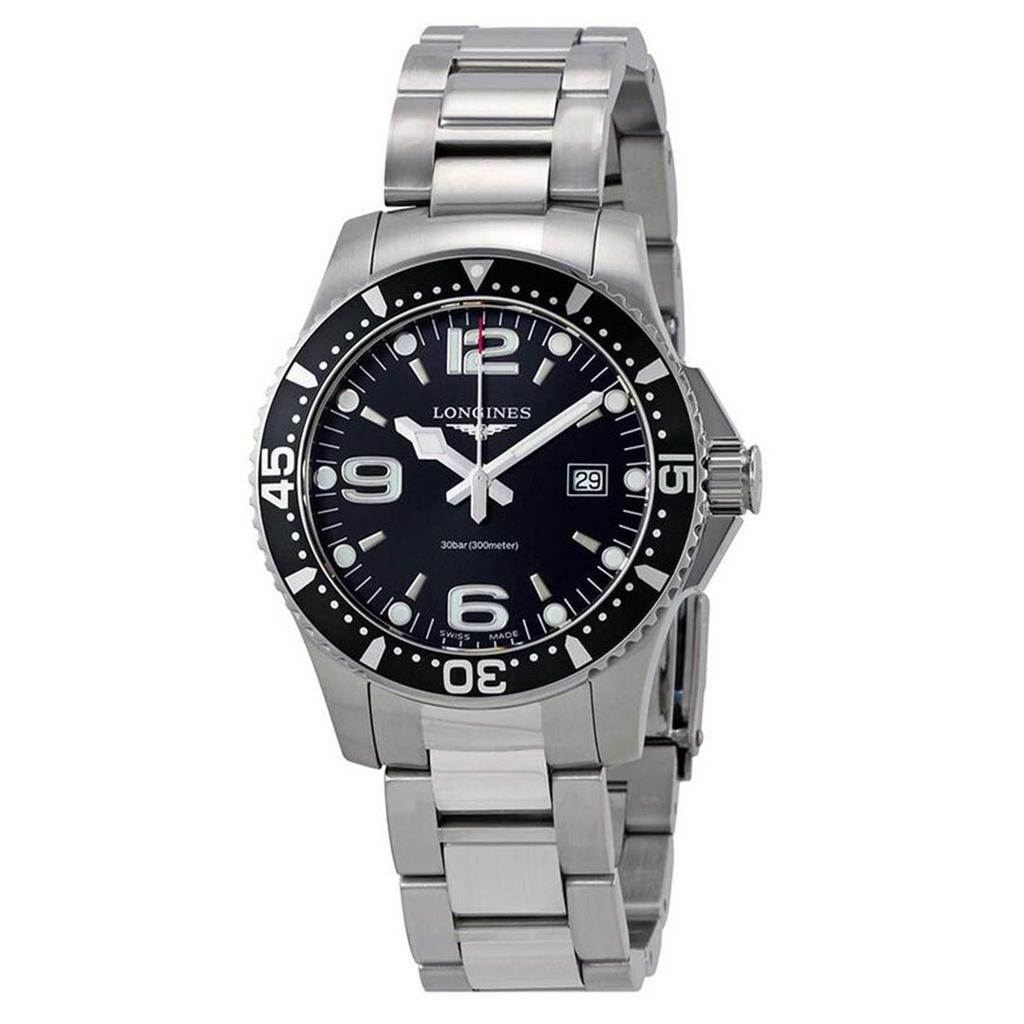 Wristwatch Hydro Conquest Sports Collection Black Dial 39mm Quartz L37304566 [Longines] L3.730.4.56.6