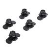5pcs L Track Double Lug Threaded Stud Nut Fitting M10x20mm for Truck Bed Trailer Cargo Control Pickup RV ATV Black