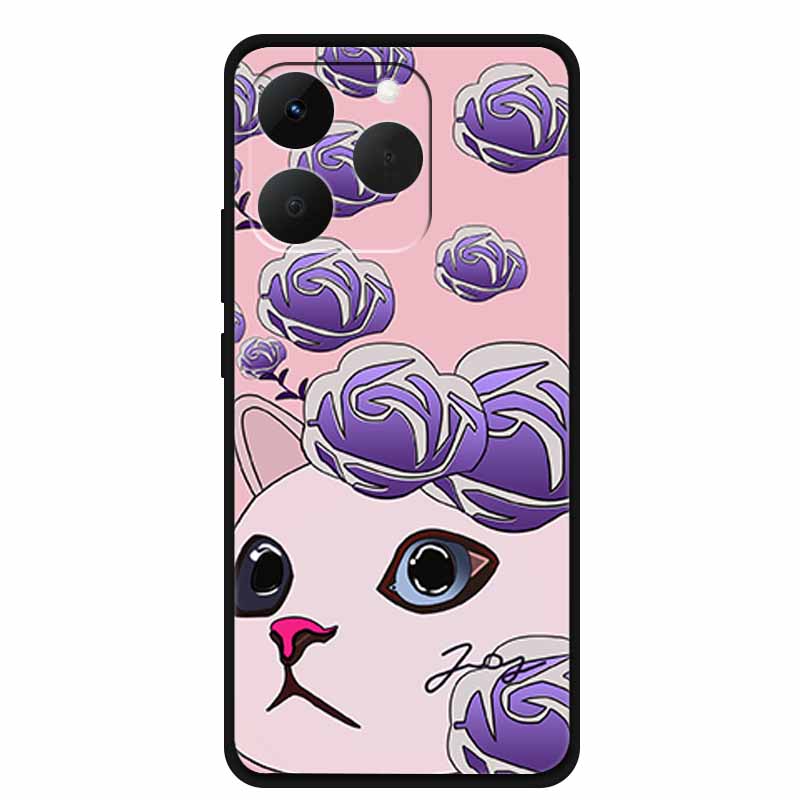 Case For OPPO Realme 15T Embossed Blossoms Funda 3D Relief Flowers Coque Silicone Soft Phone Cover For Realme 15 T 5G Bumper