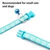 1/5Pcs Adjustable Footprint Pet Collar with Bell, Cute Soft Neck Collar for Puppy Small Dog Kitten Cat Daily Wear