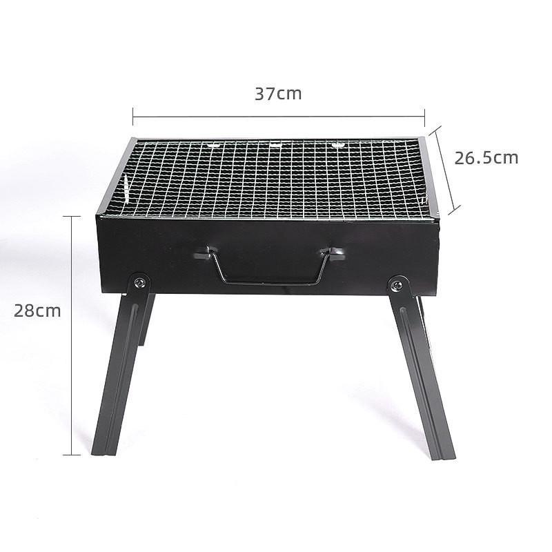 Home Thickened Portable Full Set Large Size Picnic Stove New BBQ Stove Folding Outdoor Charcoal BBQ Grill