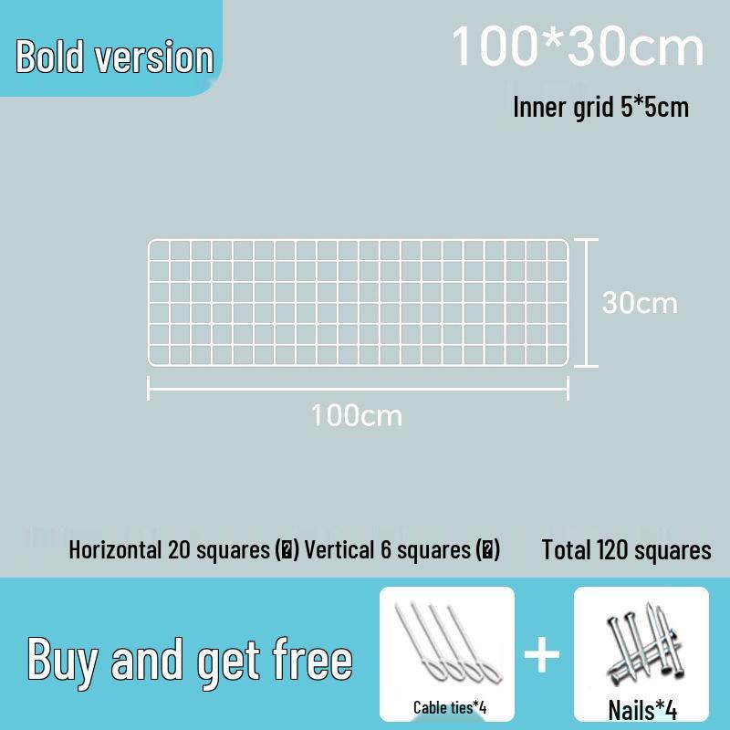 White Wire Mesh Grid Display Rack for Photos & Storage