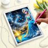 DisneyFrozen Princess Elsa Pearl Inlay Painting A purely handmade pearl embroidery art piece, featuring both gift and home decoration design functions