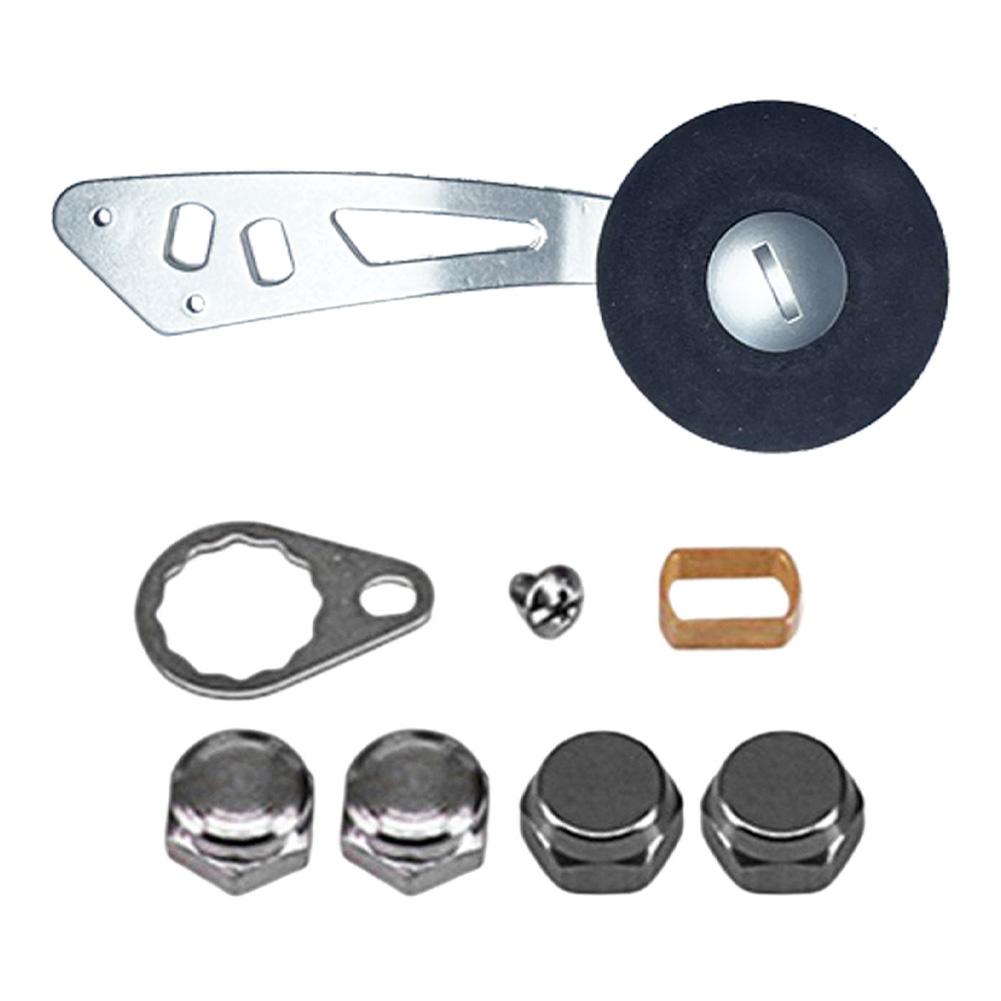 Aluminum Alloy Fishing Reel Handle EVA Oval Grip Spinning Reel Handle Single Rocker Arm Fishing Accessories for Men